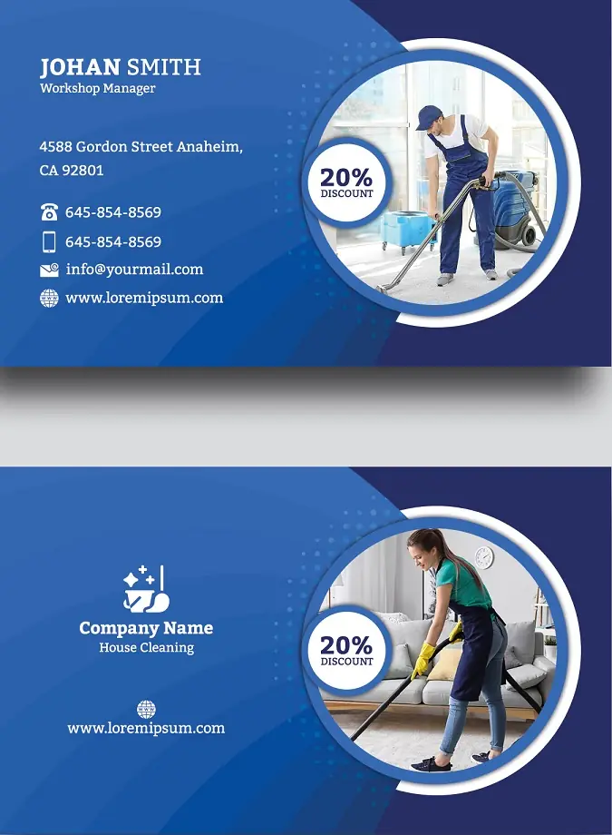 Heating & Air Conditioning Business Card 271