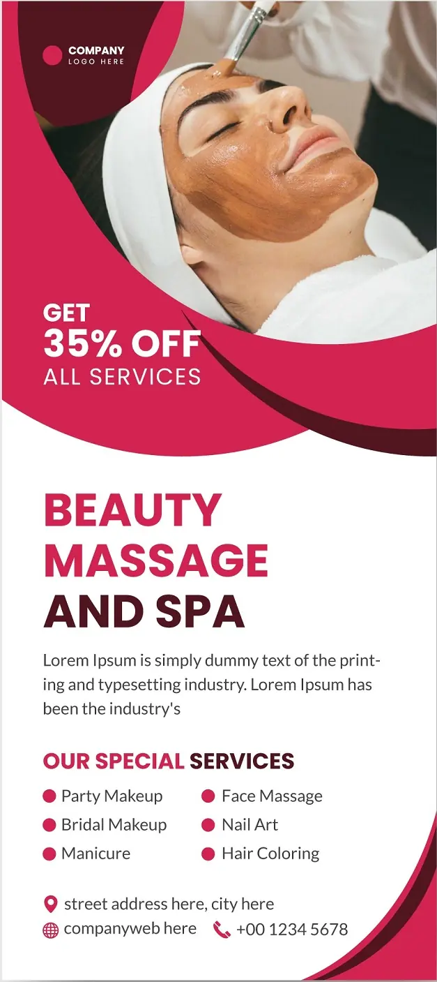 Salons & Spas Door Hanger 211