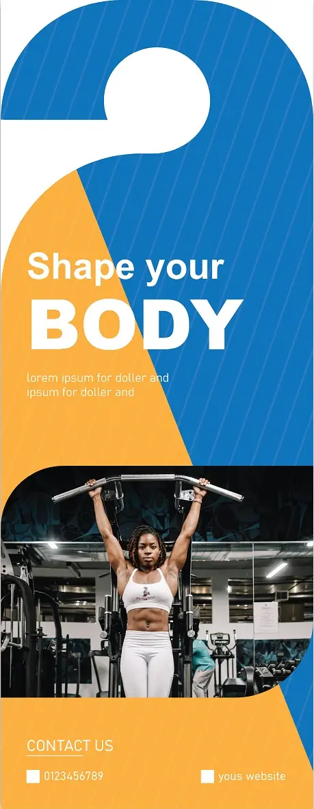 Fitness & Gym Door Hanger 281