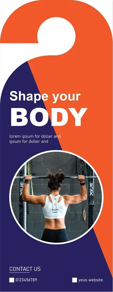 Fitness & Gym Door Hanger 301