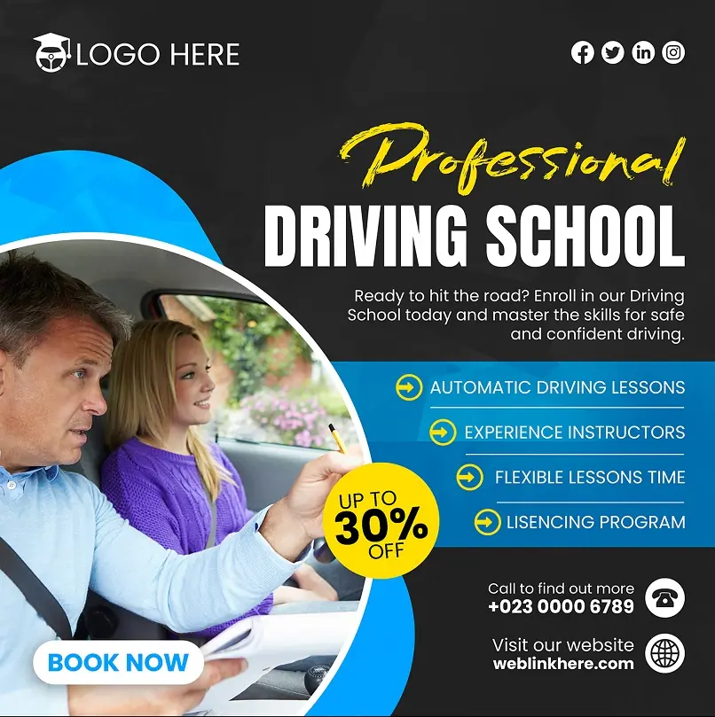 Driving School Flyer 261