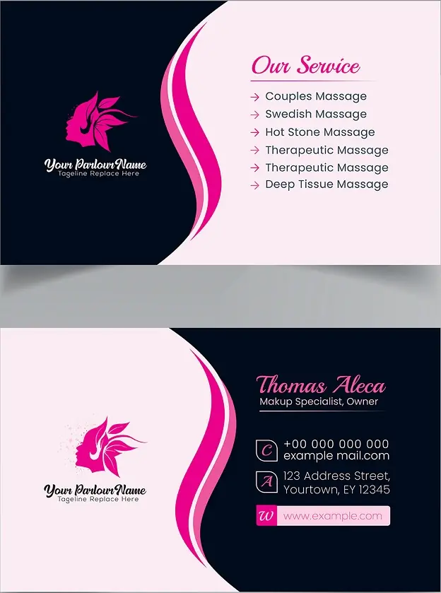 Salons & Spas Business Card 401
