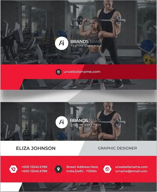 Fitness & Gym Business Card 101