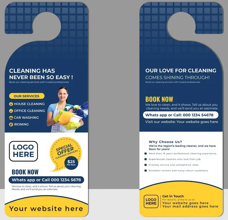 Heating & Air Conditioning Door Hanger 281