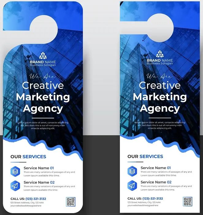 Finance Door Hanger 130