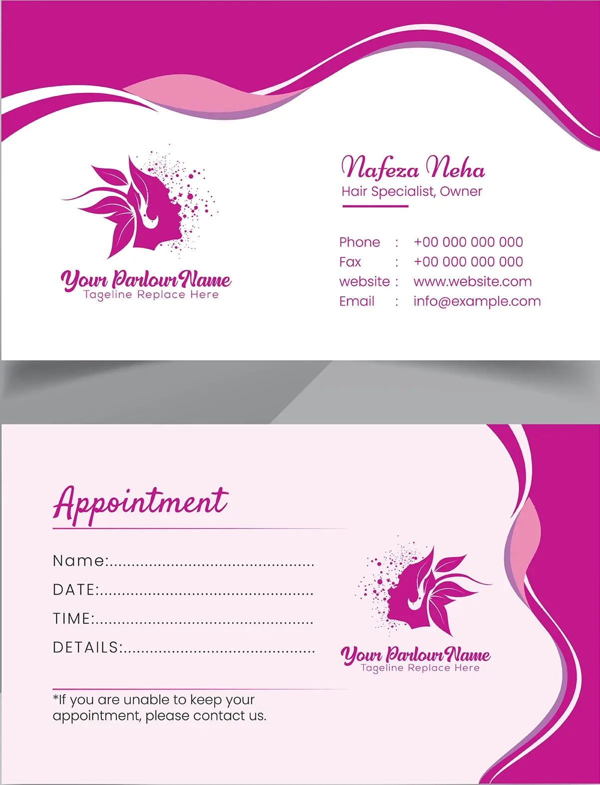 Salons & Spas Business Card 391