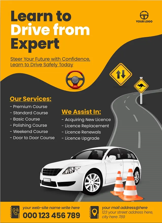 Driving School Flyer 311