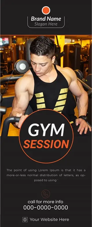 Fitness & Gym Door Hanger 211