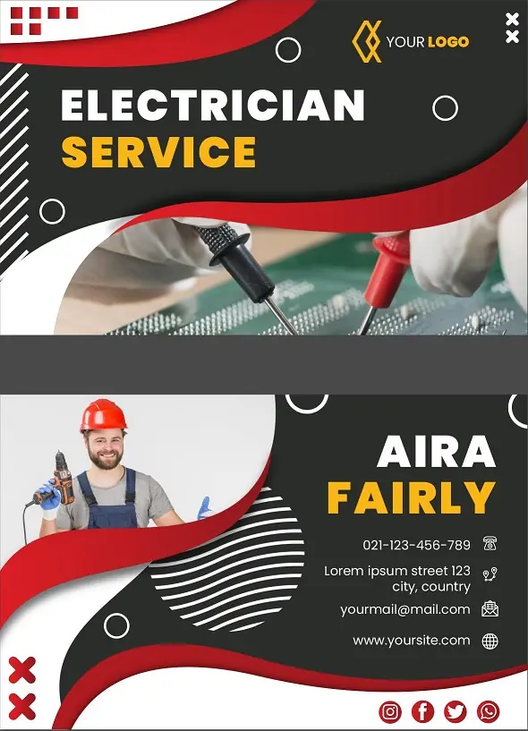 Electricians Business Card 121