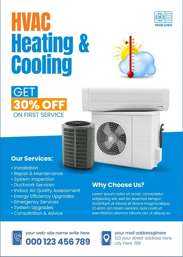 Heating & Air Conditioning Flyer 211