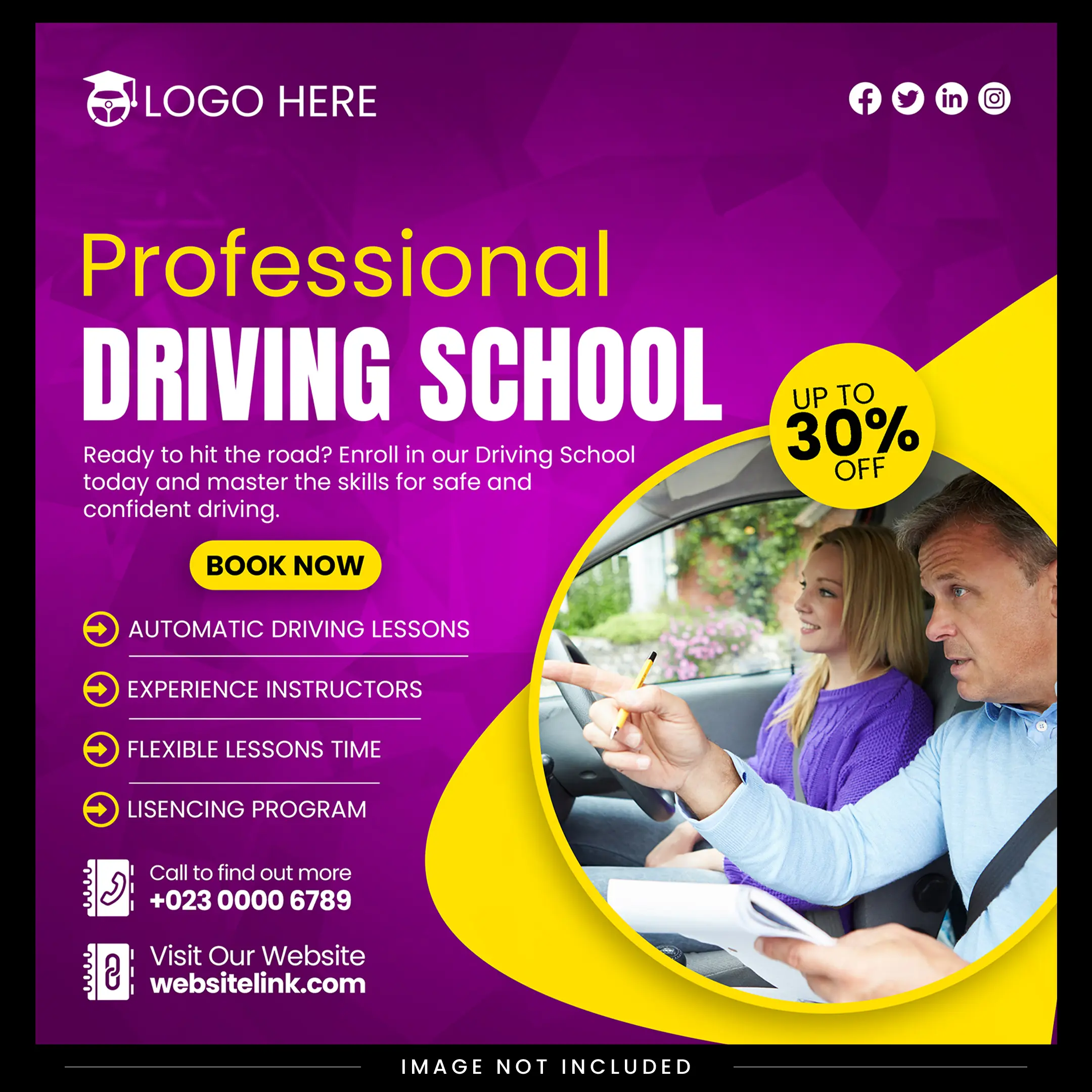 Driving School Flyer 231