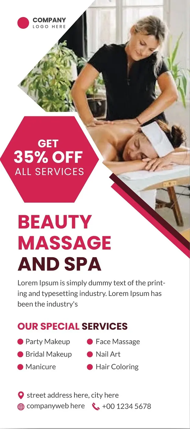 Salons & Spas Door Hanger 201