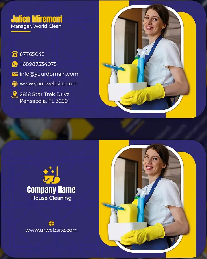 Heating & Air Conditioning Business Card 281