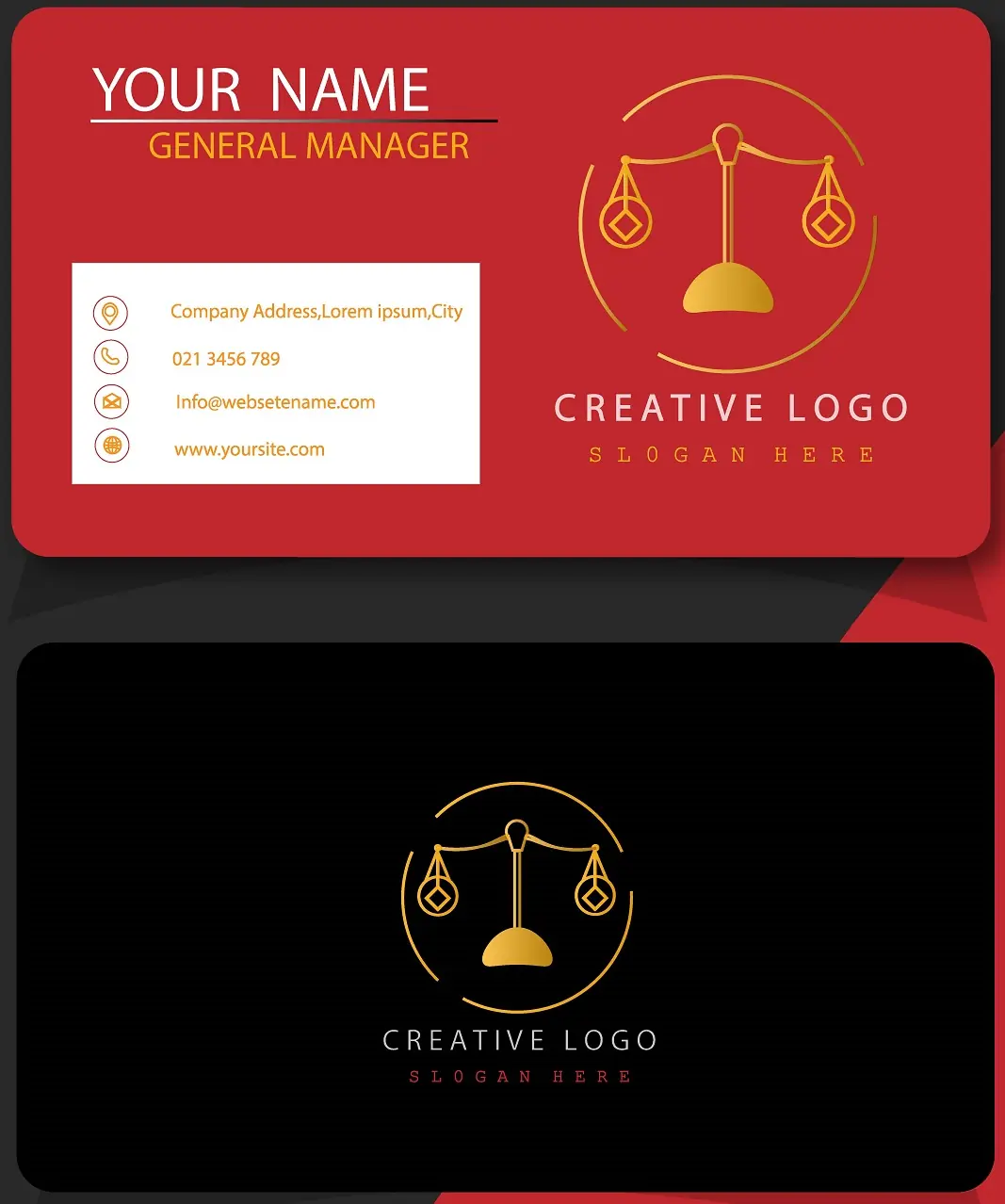 Law Firm Business Card 141