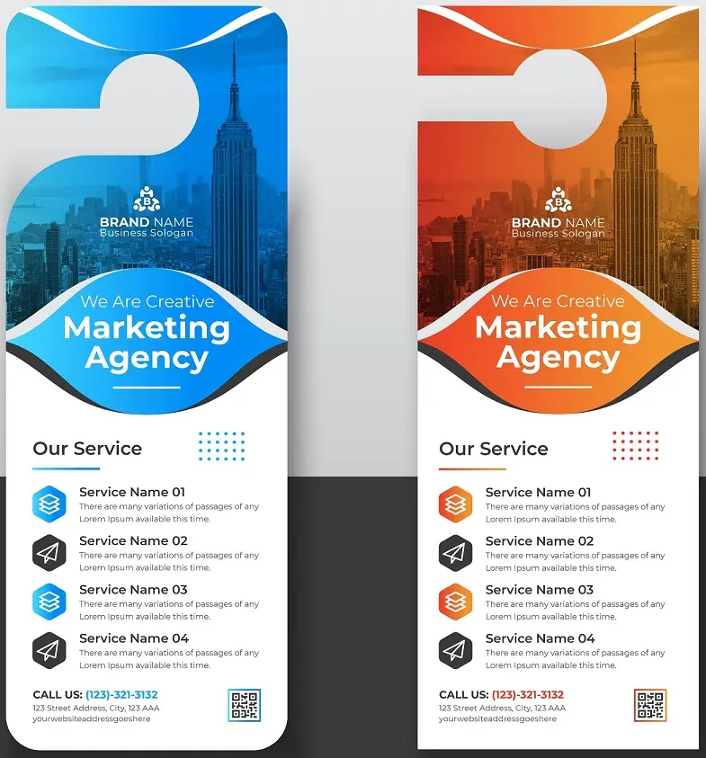 Finance Door Hanger 250